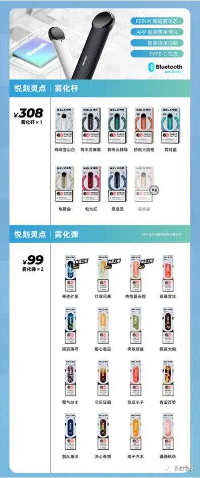 悦刻全系列产品零售价以及产品介绍