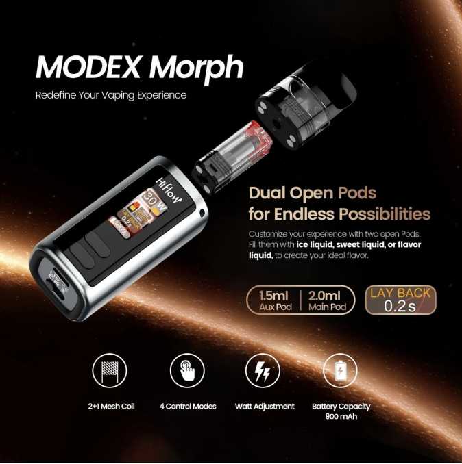 HIFLOW MODEX Morph:开启电子烟的可调口味新时代