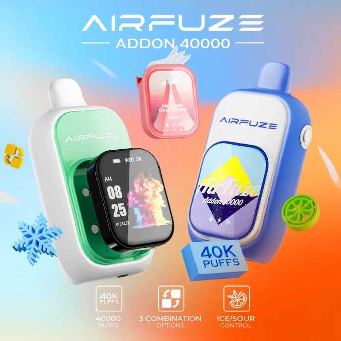 AIRFUZE Addon 40K:重新定义一次性电子烟的边界
