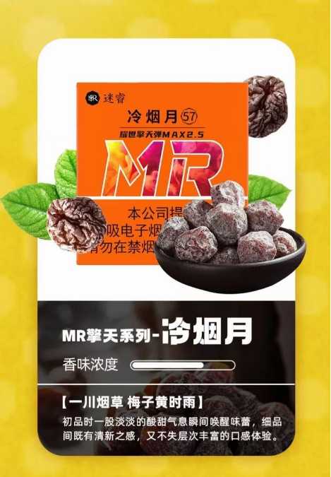 国标MR迷睿冷烟月烟弹:清新口感的电子烟之选