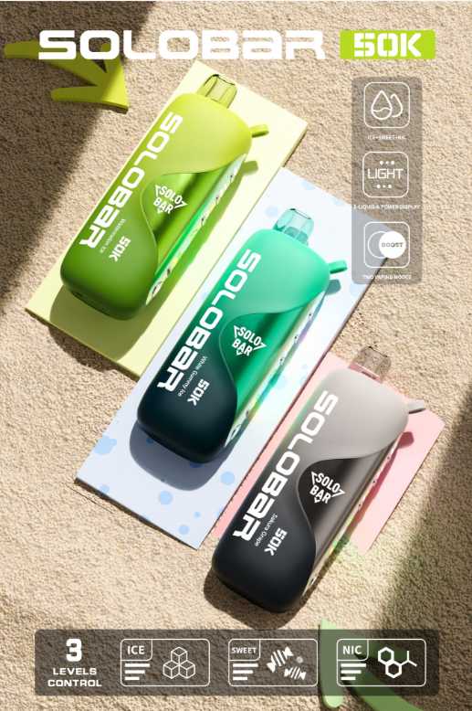 索罗Solobar 50000口电子烟评测：能调甜度、冰度的一次性烟，值吗？